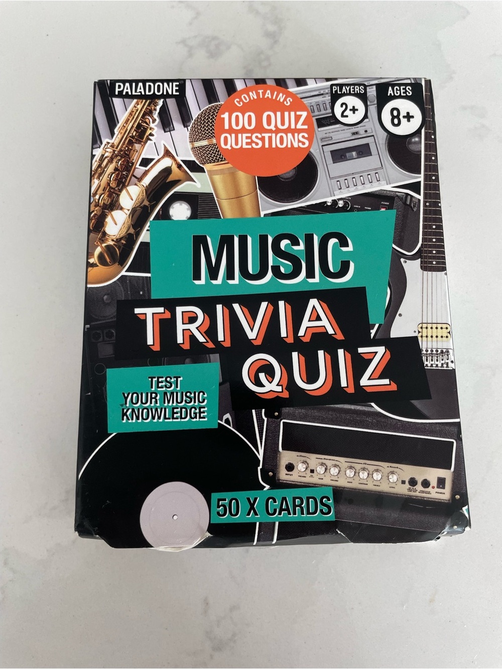 Paladone Music Trivia Quiz Card Game, 100 quiz questions